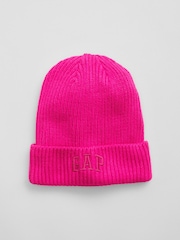 Rosa - Gap Erwachsene Strickmütze mit Logo - Bild 1 von 1