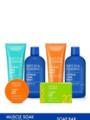 Baylis & Harding Citrus, Lime   Mint Mens Invigorating Shower Prep Gift Set - Image 2 of 4