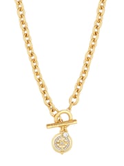 Lipsy Jewellery Gold Evil Eye Charm Necklace - Image 1 of 2