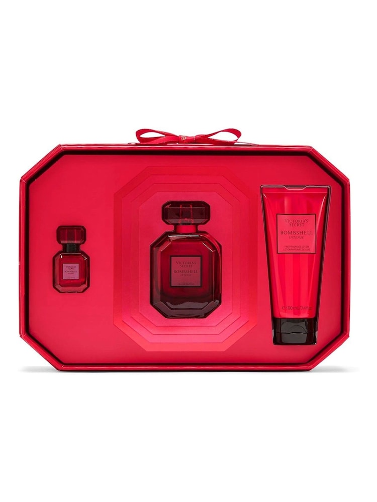 Victoria's Secret Bombshell Intense Perfume 3 Piece Fragrance Gift Set - Image 1 of 3