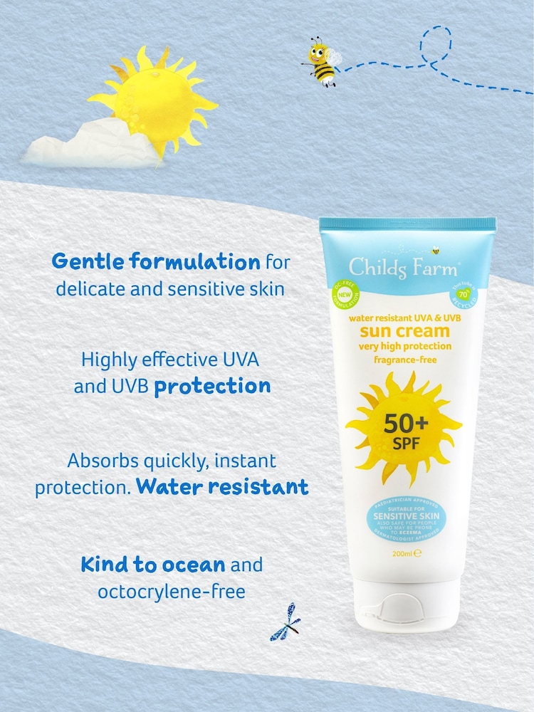 Childs Farm SPF 50+ Suncream 200ml - Image 4 of 4