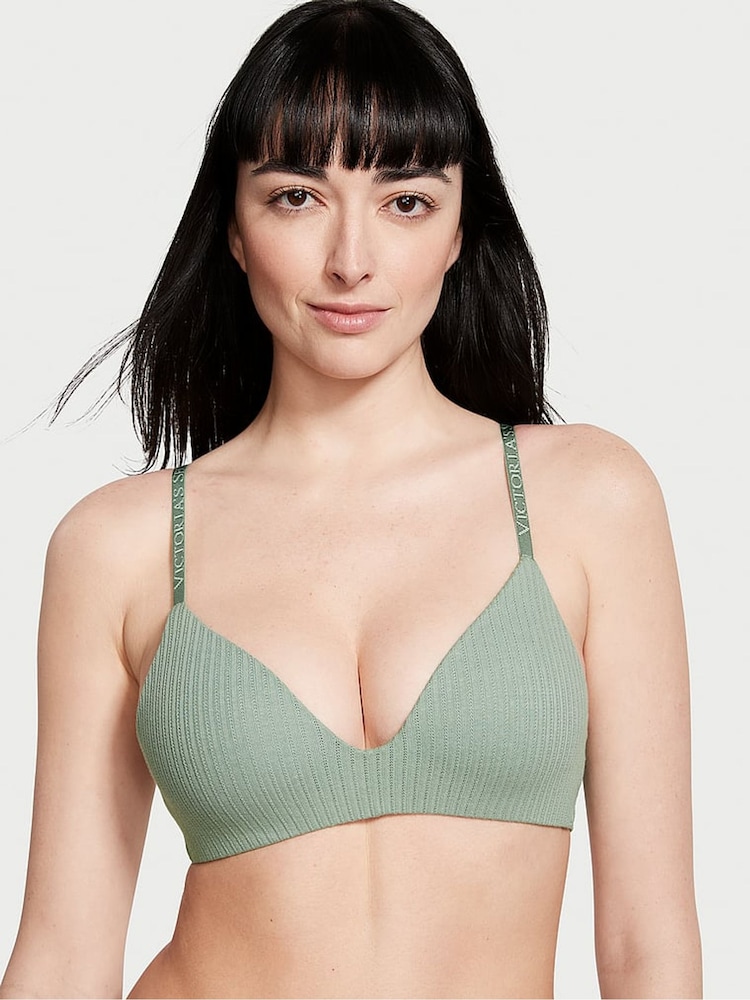 Victoria's Secret Seasalt Green Non Wired Lightly Lined Bra - Image 1 of 3 Victoria's Secret Seasalt Green Non Wired Lightly Lined Bra - Image 1 of 3
