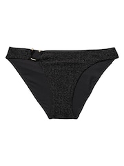 Victoria's Secret Nero Black Cheeky Shimmer Swim Bikini Bottom - Image 3 of 4