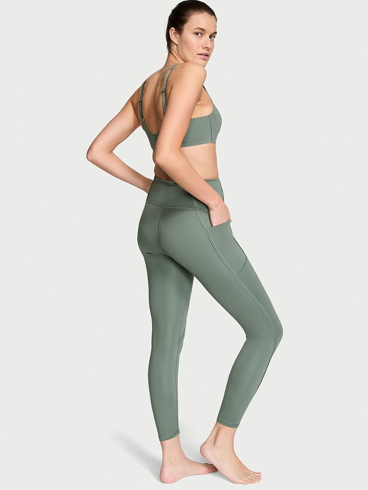 Victoria's Secret Faded Sage Green Essential Fine Line Legging - Image 2 of 3