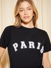 Friends Like These Black Round Neck Logo T-Shirt - Image 3 of 4