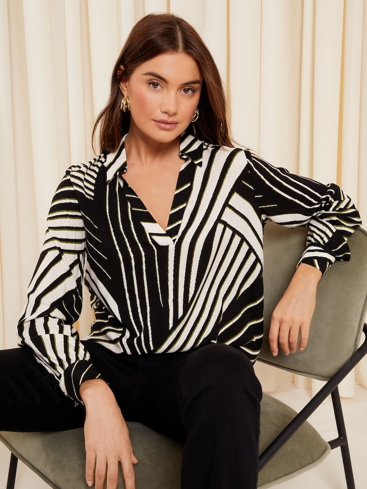 Friends Like These Animal Long Sleeve V Neck Shirt - Image 1 of 4