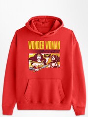 All + Every Red Wonder Woman Champion Of Truth Kids Hooded Sweatshirt - Image 2 of 3