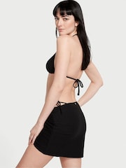 Victoria's Secret Black Fishnet Triangle Swim Bikini Top - Image 2 of 3