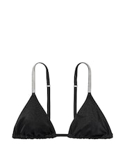 Victoria's Secret Nero Black Triangle Shine Strap Swim Bikini Top - Image 3 of 3