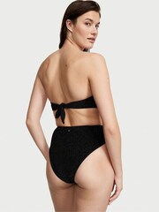 Victoria's Secret Nero Black Strapless Shimmer Swim Bikini Top - Image 2 of 3