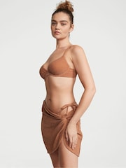 Victoria's Secret Toasted Sugar Brown Push Up Shimmer Swim Bikini Top - Image 1 of 4