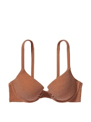 Victoria's Secret Toasted Sugar Brown Push Up Shimmer Swim Bikini Top - Image 3 of 4