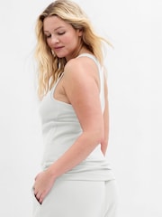 Gap White Ribbed Support Vest - Image 2 of 4