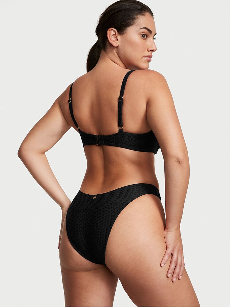 Victoria's Secret Black Fishnet Brazilian Swim Bikini Bottom - Image 2 of 3
