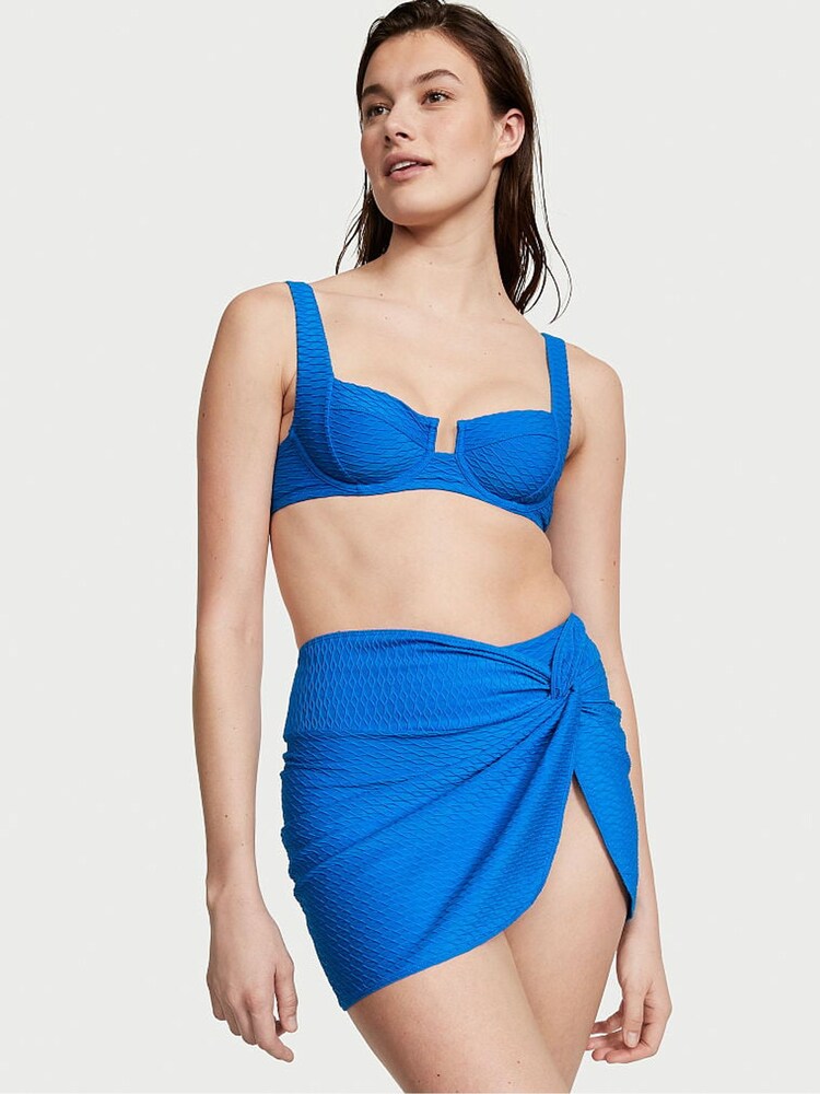 Victoria's Secret Shocking Blue Fishnet Sarong - Image 1 of 1 Victoria's Secret Shocking Blue Fishnet Sarong - Image 1 of 1