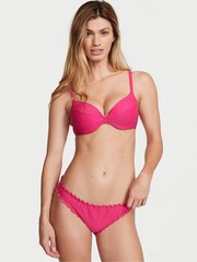 Victoria's Secret Forever Pink Fishnet Push Up Swim Bikini Top - Image 1 of 4