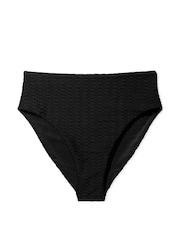 Victoria's Secret Black Fishnet High Waisted Swim Bikini Bottom - Image 3 of 3