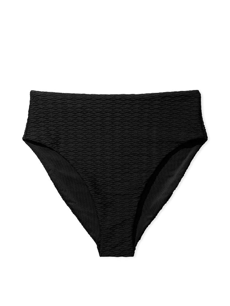 Victoria's Secret Black Fishnet High Waisted Swim Bikini Bottom - Image 3 of 3 Victoria's Secret Black Fishnet High Waisted Swim Bikini Bottom - Image 3 of 3