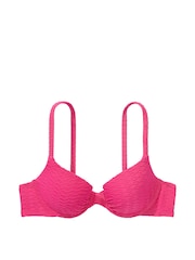 Victoria's Secret Forever Pink Fishnet Padded Swim Bikini Top - Image 3 of 3