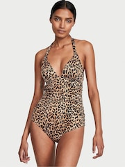Victoria's Secret Brown Leopard One Piece Swimsuit - Image 1 of 3