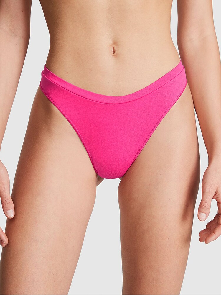 Victoria's Secret PINK Enchanted Pink Seamless Thong Knickers - Image 1 of 3