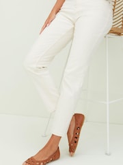 Friends Like These Brown Regular Fit Peep Toe Cut Out Flat Ballerina - Image 4 of 4