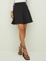 Friends Like These Black Petite Jersey A Line Flowy Mini Skirt - Image 1 of 4