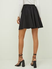 Friends Like These Black Petite Jersey A Line Flowy Mini Skirt - Image 2 of 4