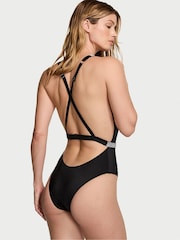 Victoria's Secret Black Shine Plunge Swimsuit - Image 2 of 4