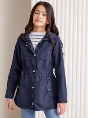 Lipsy Navy Blue Lightweight Rain Coat (3yrs-16yrs) - Image 1 of 4