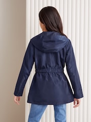 Lipsy Navy Blue Lightweight Rain Coat (3yrs-16yrs) - Image 2 of 4