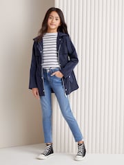 Lipsy Navy Blue Lightweight Rain Coat (3yrs-16yrs) - Image 3 of 4