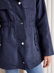 Lipsy Navy Blue Lightweight Rain Coat (3yrs-16yrs) - Image 4 of 4