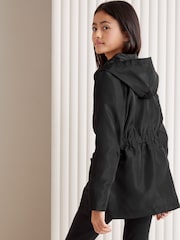 Lipsy Black Lightweight Rain Coat (3yrs-16yrs) - Image 3 of 4