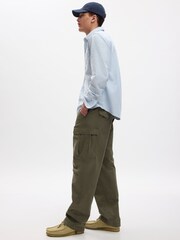 Gap Green Relaxed Utility Cargo Trousers - Image 3 of 7