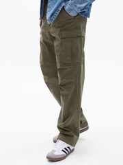 Gap Green Relaxed Utility Cargo Trousers - Image 4 of 7