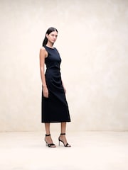 Banana Republic Black Hera Scuba Midi Dress - Image 3 of 5