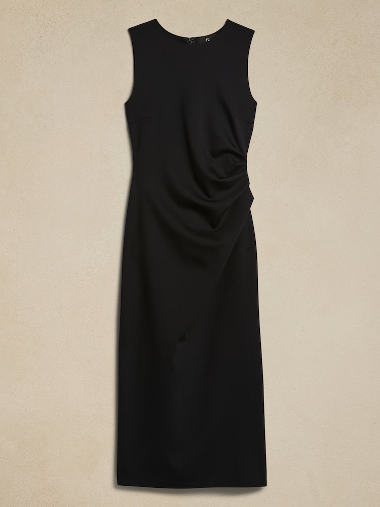Banana Republic Black Hera Scuba Midi Dress - Image 5 of 5