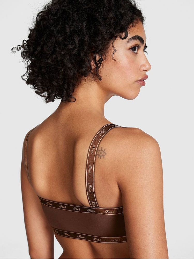 Huidskleur ganache - Victoria's Secret PINK katoenen bralette met logo - Image 2 of 3