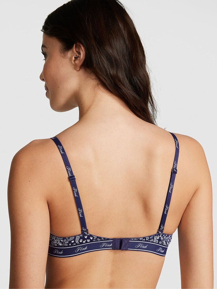Victoria's Secret PINK Blue Bandana Push Up Bra - Image 2 of 4