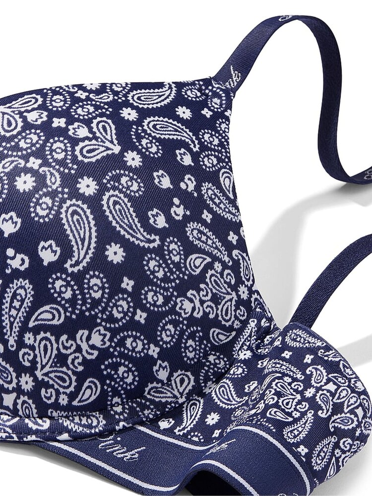 Victoria's Secret PINK Blue Bandana Push Up Bra - Image 4 of 4