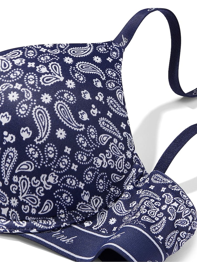 Victoria's Secret PINK Blue Bandana Push Up Bra - Image 4 of 4 Victoria's Secret PINK Blue Bandana Push Up Bra - Image 4 of 4