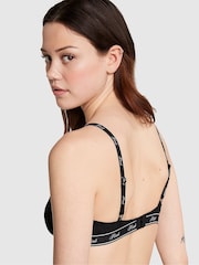 Victoria's Secret PINK Black Soft Stretch Unlined Scoop Bralette - Image 2 of 3