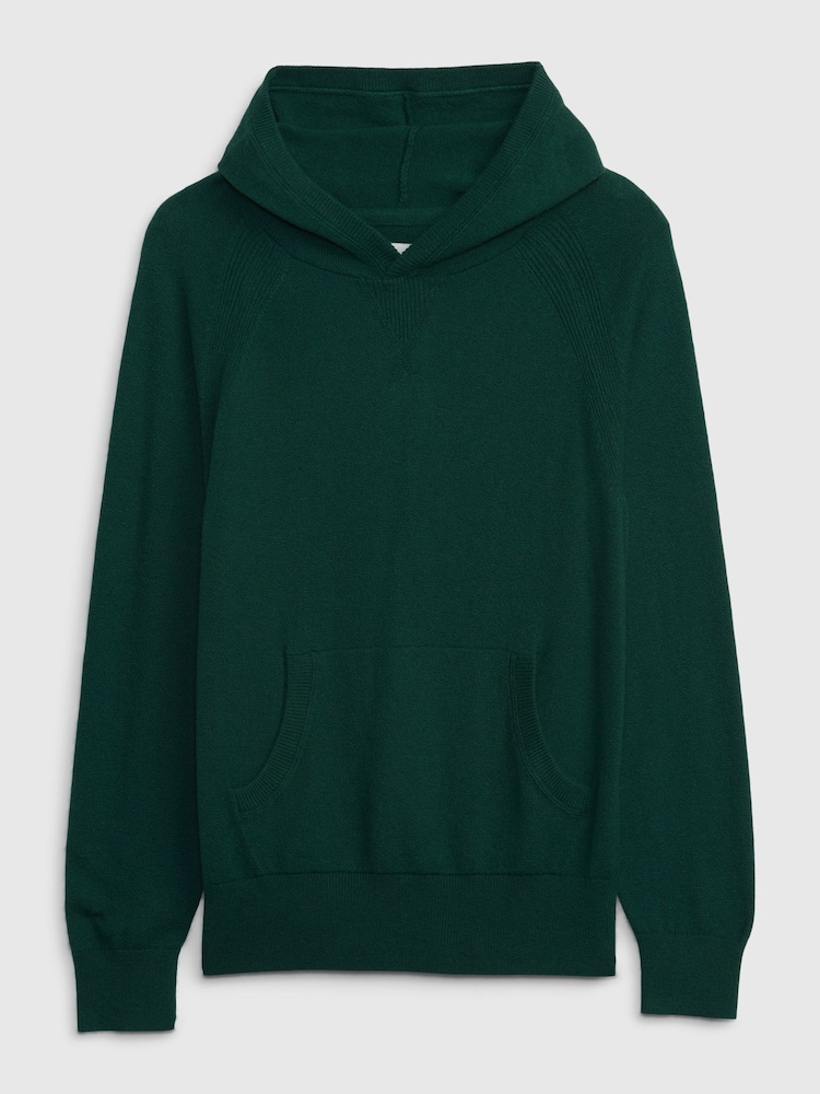 Gap Green CashSoft Pocket Pullover Hoodie - Image 1 of 1 Gap Green CashSoft Pocket Pullover Hoodie - Image 1 of 1