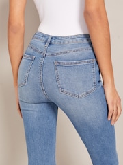 Friends Like These Distressed Blue Ankle Grazer Jeans - Image 3 of 4