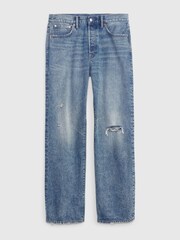 Gap Light Wash Blue 90s Loose Organic Cotton Jeans - Image 4 of 4