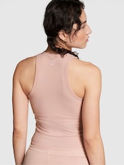 Victoria's Secret PINK Wanna Be Pink High Neck Shrunken Rib Tank Top - Image 2 of 3