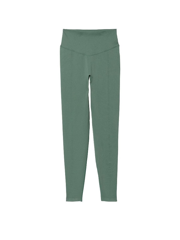 Victoria's Secret PINK Fresh Forest Green Seamless Workout Legging - Image 3 of 3