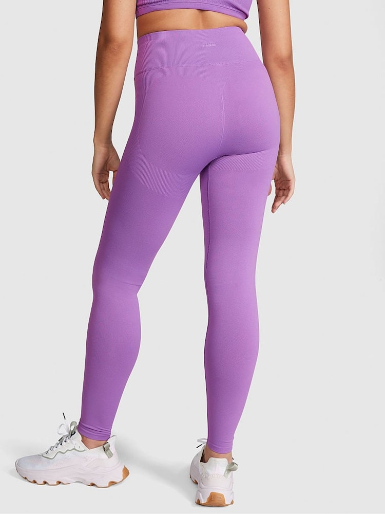 Victoria's Secret PINK Glazed Violet Purple Seamless Workout Legging - Image 2 of 3