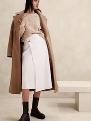 Banana Republic Camel Nadia Cable Jumper - Image 1 of 4